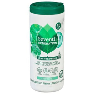 Seventh Generation Multi-Surface Wipes Garden Mint Scent 12/35 CT [UNFI #2876316]