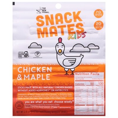 The New Primal Meat Snack Chicken & Maple 8/2.5 OZ [UNFI-CARLISLE #2299436] [ebt]