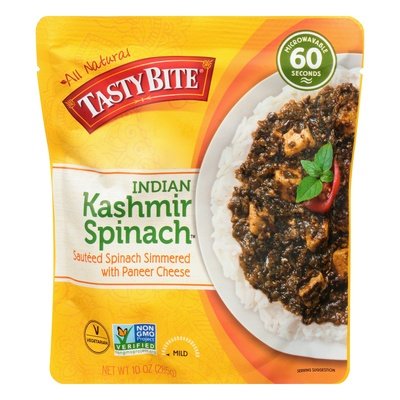 Tasty Bite Kashmir Spinach Indian Mild 6/10 OZ [UNFI-CARLISLE #927111] [ebt]