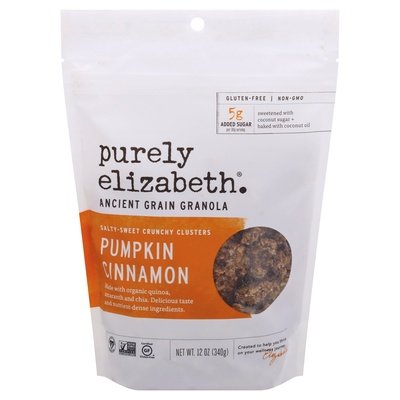Purely Elizabeth Ancient Grain Granola Pumpkin Cinnamon 6/12 OZ [UNFI #1155530] [ebt]