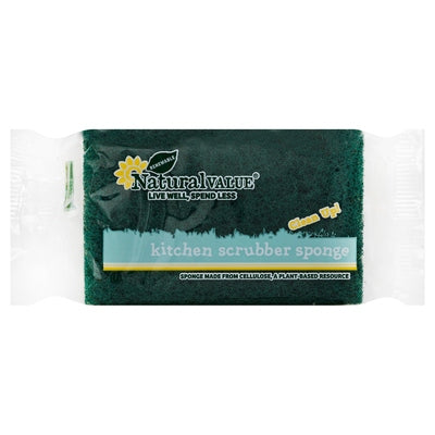Natural Value Sponge Kitchen Scrubber 24CT [UNFI #990895]