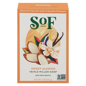 South Of France Soap Triple Milled Sweet Almond 6 OZ [UNFI #1704899] T