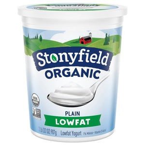 Stonyfield Organic Yogurt Lowfat Organic Plain 6/32 OZ [UNFI #0456368] [ebt]