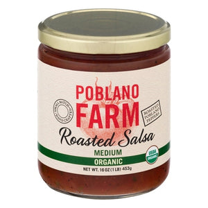 Poblano Farm Salsa Organic Roasted Medium 12/16 OZ [UNFI #0655407] [ebt]