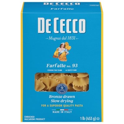 Dececco Farfalle No. 93 12/16 OZ [UNFI #1852292] [ebt]