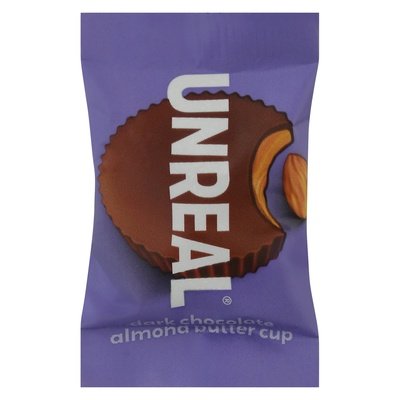 Unreal Almond Butter Cup Dark Chocolate 40/.53 OZ [UNFI-CARLISLE #1889922] [ebt]