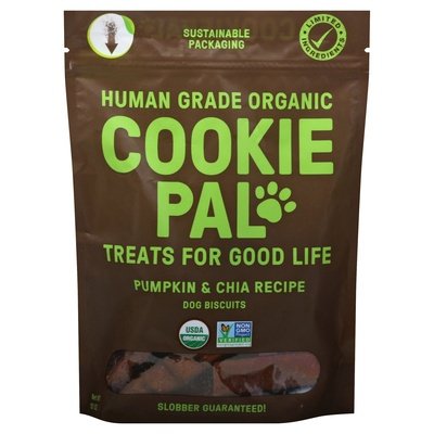 Cookie Pal Dog Biscuits Human Grade Organic Pumpkin & Chia Recipe 4/10 OZ [UNFI #2904258]