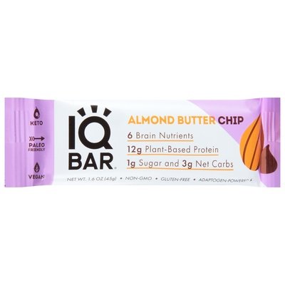 Iqbar Protein Bar Almond Butter Chip 12/1.6 OZ [UNFI-CARLISLE #2446110] [ebt]