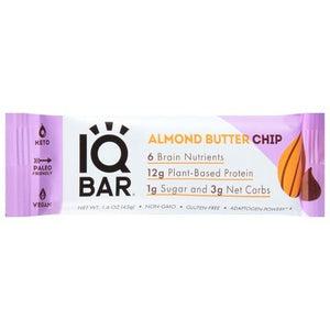 Iqbar Protein Bar Almond Butter Chip 12/1.6 OZ [UNFI-CARLISLE #2446110] [ebt]