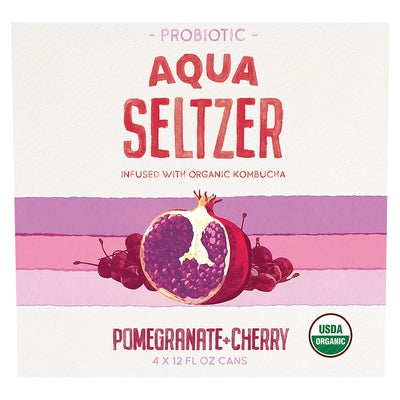 Aqua Seltzer Aqua Seltzer Probiotic Pomegranate + Cherry 6/4/12 OZ [UNFI #02942985] [ebt]