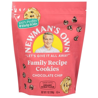 Newmans Own Cookies Family Recipe Chocolate Chip 6/7 OZ [UNFI #426387] [ebt]
