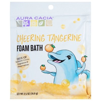 Aura Cacia Foam Bath Cheering Tangerine 6/2.5 OZ [UNFI-CARLISLE #735597]
