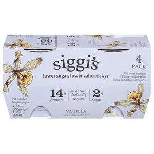Siggis Yogurt Lowfat Vanilla 4 Pack 4/4/5.3 OZ [UNFI #2756922] [ebt]