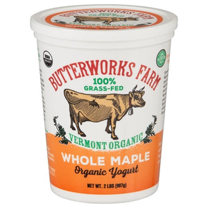 Butterworks Farm Yogurt Organic Whole Maple 6/32 OZ [UNFI #0298810] [ebt]