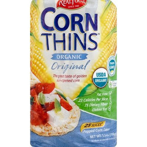 Real Foods Corn Thins Organic Original 6/5.3 OZ [UNFI #1014109] [ebt]