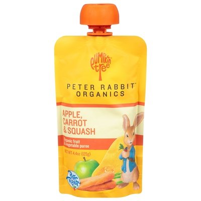 Peter Rabbit Organics Fruit & Vegetable Puree Organic Apple Carrot & Squash 10/4.4 OZ [UNFI #750208] [ebt]