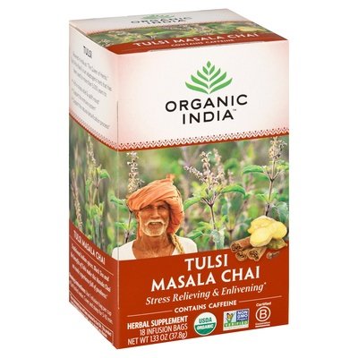 Organic India Herbal Supplement Tulsi Masala Chai Infusion Bags 6/18 BAG [UNFI #125369] [ebt]