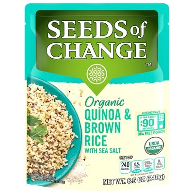 Seeds Of Change Quinoa & Brown Rice Organic with Sea Salt 12/8.5 OZ [UNFI #2881134] [ebt]
