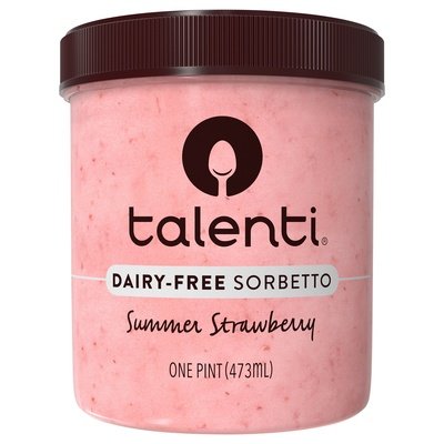 Talenti Gelato E Sorbetto Sorbetto Dairy-Free Summer Strawberry 8/16 OZ [UNFI #3054582] [ebt]