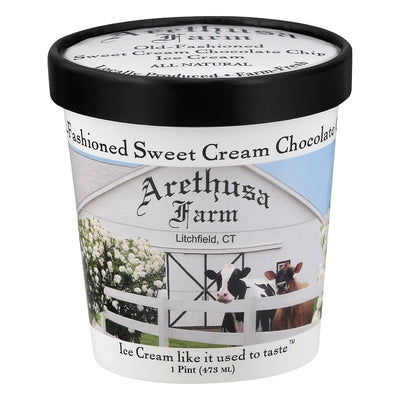 Arethusa Farm Ice Cream Old-Fashioned Sweet Cream Chocolate Chip 8/1 PINT [UNFI #02600922] [ebt]
