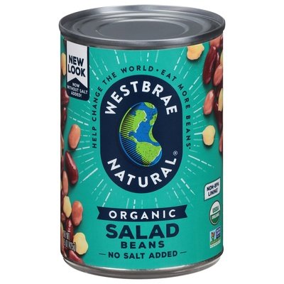 Westbrae Salad Beans Organic 12/15 OZ [UNFI #404780] [ebt]