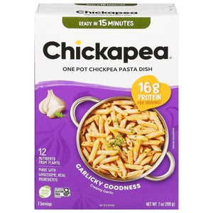 Chickapea Pasta Pasta Dish Creamy Garlic One Pot Chickpea 6/7 OZ [UNFI #2965796] [ebt]