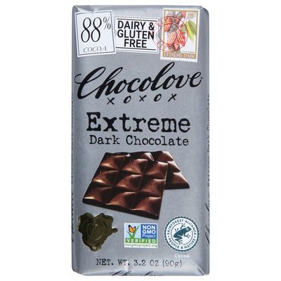 Chocolove Dark Chocolate Extreme 88% Cacao 12/3.2 OZ [UNFI-CARLISLE #1815372] [ebt]