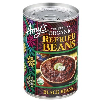 Amys Black Beans Organic Refried 12/15.4Oz [UNFI #0319699] [ebt]
