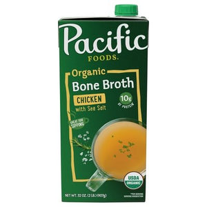 Pacific Foods Bone Broth Chicken Organic 12/32 OZ [UNFI #2426492] [ebt]