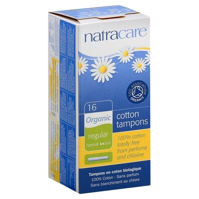 Natracare Tampons Cotton Organic Regular 1/16 CT [UNFI-CARLISLE #639740]