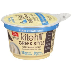 Kite Hill Yogurt Plant-Based Greek Style Plain Unsweetened 8/5.3 OZ [UNFI #2798148] [ebt]