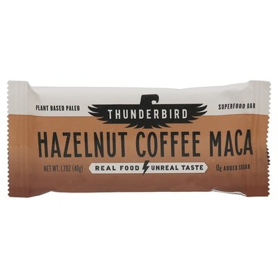 Thunderbird Superfood Bar Hazelnut Coffee Maca 12/1.7 OZ [UNFI #2690907] [ebt]
