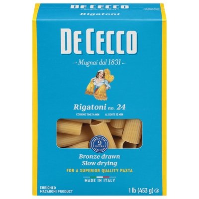 Dececco Rigatoni No. 24 12/16 OZ [UNFI #1852185] [ebt]