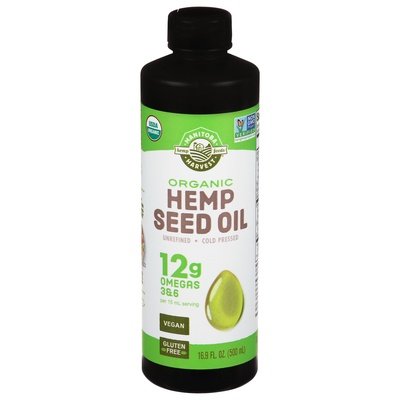 Manitoba Harvest Hemp Seed Oil Organic 12 G Omegas 3 & 6 1/16.9 OZ [UNFI-CARLISLE #789974]