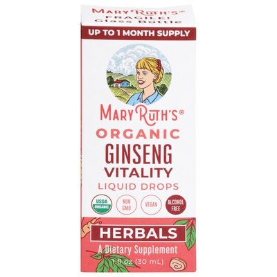 Mary Ruths Ginseng Vitality Liquid Drops 1/1 OZ [UNFI-CARLISLE #2922516]