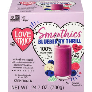 Love Struck Inc. Smoothies Blueberry Thrill 6/5/4.9 OZ [UNFI #03133824] [ebt]