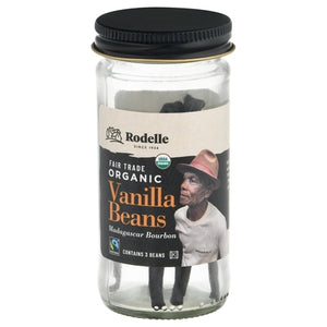 Rodelle Vanilla Beans Organic Madagascar Bourbon 6/3 CT [UNFI #02627479] [ebt]