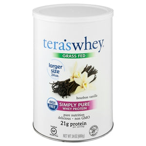 Simply Teras Whey Protein Simply Pure Bourbon Vanilla Grass Fed 24 OZ [UNFI-CARLISLE #1633056]
