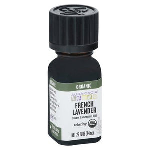 Aura Cacia Essential Oil French Lavender Pure Relaxing 1/.25 OZ [UNFI-CARLISLE #2258077]