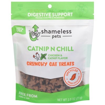 Shameless Pets Cat Treat Catnip N Chill Crunchy 12/2.5 OZ [UNFI #2800506]