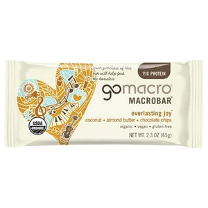 Gomacro Macrobar Coconut + Almond Butter + Chocolate Chips 12/2.3 OZ [UNFI-CARLISLE #1838531] [ebt]