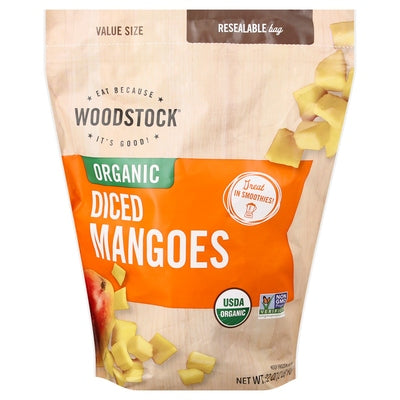 Woodstock Diced Mangoes Organic Value Size 6/32 OZ [UNFI #2574655] [ebt]