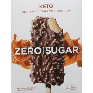 Keto Pint Ice Cream Bars Salted Caramel Almond 6/4/2.75 F [UNFI #03127321] [ebt]