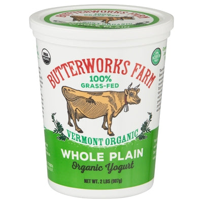 Butterworks Farm Yogurt Organic Whole Plain 6/32 OZ [UNFI #0298836] [ebt]
