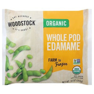 Woodstock Edamame Whole Pod Organic 12/10 OZ [UNFI #154476] [ebt]