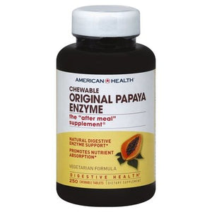American Health Papaya Enzyme Original Chewable Tablets 1/250 TAB [UNFI-CARLISLE #472902]