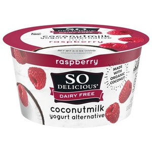 So Delicious Yogurt Alternative Coconutmilk Raspberry 12/5.3 OZ [UNFI #2316578] [ebt]