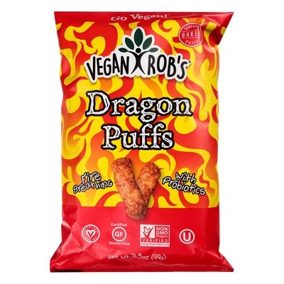 Vegan Robs Sorghum Puffs Dragon 12/3.5 OZ [UNFI #2300804] [ebt]