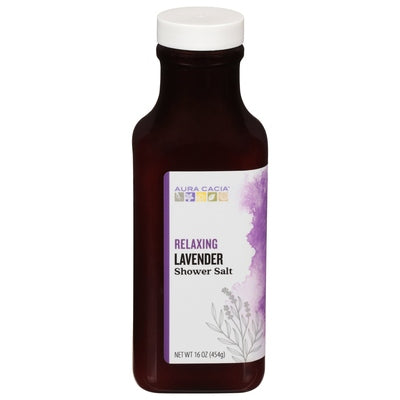 Aura Cacia Shower Salt Relaxing Lavender 1/16 OZ [UNFI-CARLISLE #2487791]