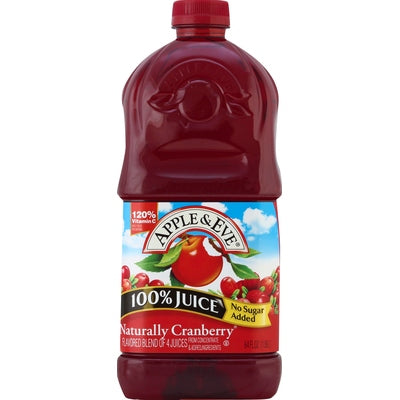 Apple & Eve 100% Juice Naturally Cranberry 8/64 OZ [UNFI #0960625] [ebt]